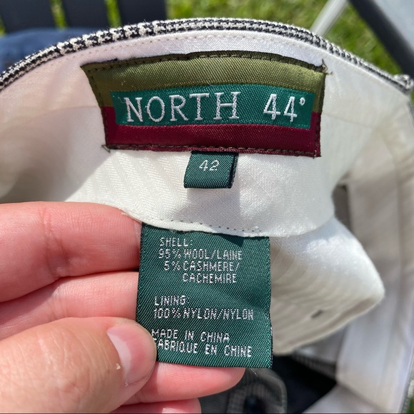 Men’s Plaid Wool Cashmere Blend Dress Pants - Picture 5 of 6